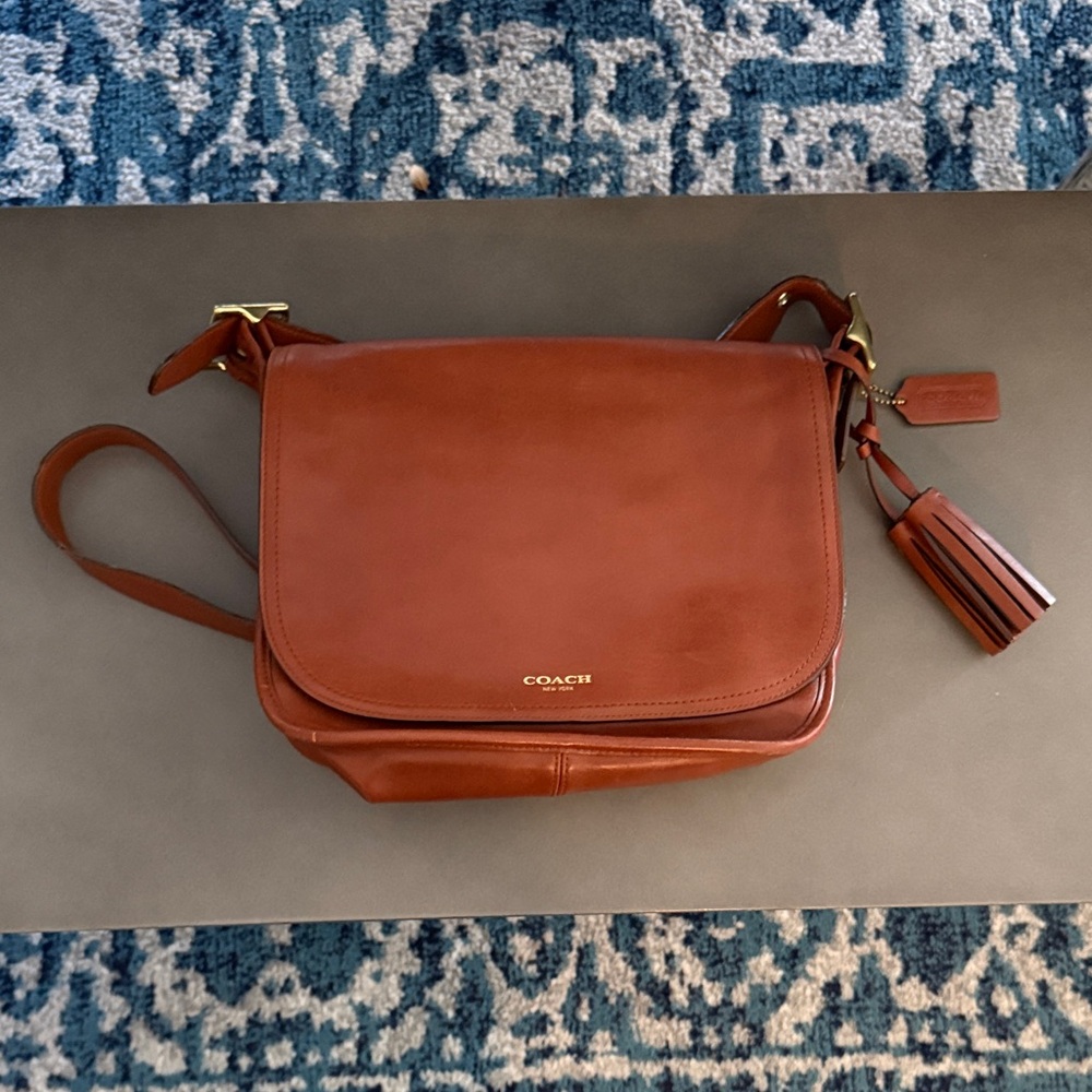 Coach Tan Leather Shoulder Bag